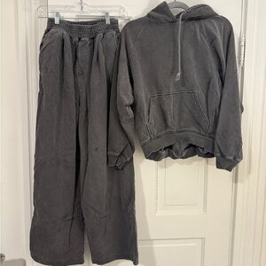 Madewell Gray Hoodie Sweater